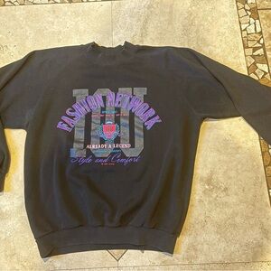 90’s Vintage IOU Black Crewneck